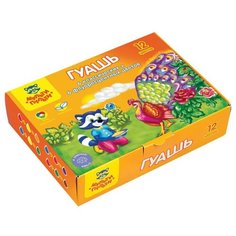 Мульти-Пульти гуашь Приключения Енота 12 цветов х 20 мл (ГК_19324)