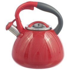 HITT Чайник со свистком Hollywood H01028 2.7 л красный