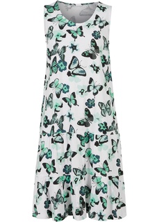 Платье трикотажное с воланами Bonprix