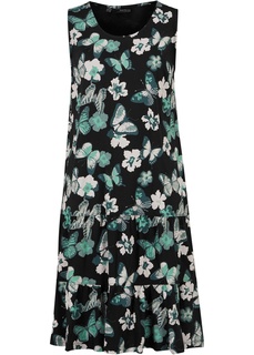 Платье трикотажное с воланами Bonprix