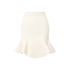 Юбка из шерсти и шелка Alexander McQueen