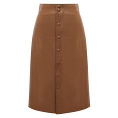Кожаная юбка Saint Laurent