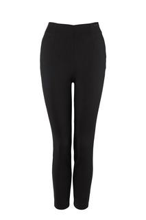 Укороченные черные брюки скинни Love Republic