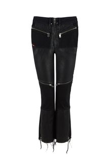 Расклешенные брюки из денима с молниями Diesel