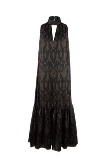 Длинное черное платье свободного кроя Love Republic