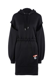 Платье-толстовка с вырезами на рукавах Diesel