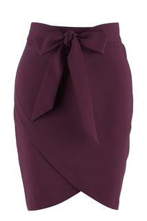 Фиолетовая юбка с имитацией запаха Love Republic