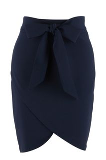 Синяя юбка с имитацией запаха Love Republic