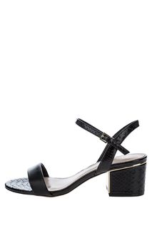Босоножки черного цвета на устойчивом каблуке Aldo