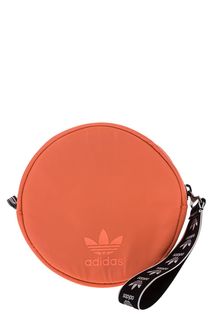 Маленькая поясная сумка из текстиля ярко-кораллового цвета Adidas Originals