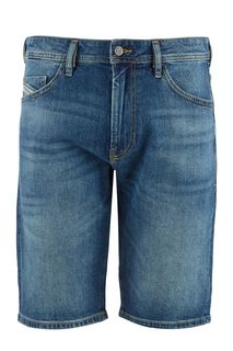 Джинсовые шорты с заломами Diesel
