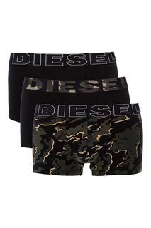 Комплект из трех хлопковых трусов-боксеров Diesel
