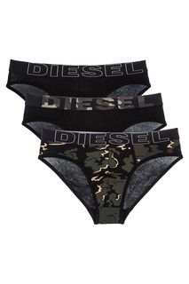 Комплект из трех хлопковых трусов-брифов Diesel