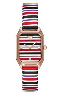Кварцевые часы с прямоугольным циферблатом Emporio Armani
