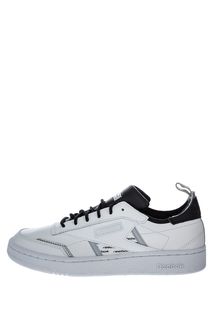Белые кожаные кеды с втачной стелькой Club C Ree:Dux Reebok Classic
