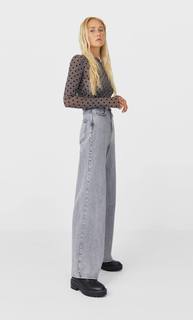 Stradivarius Футболка Из Прозрачной Ткани Женская Коллекция Multicolor Xs