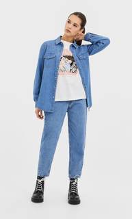 Stradivarius Футболка «Звездные Войны» Женская Коллекция Ванильный S