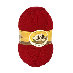 Пряжа ADELIA MARCUS цвет 09 бордовый 5 мотков