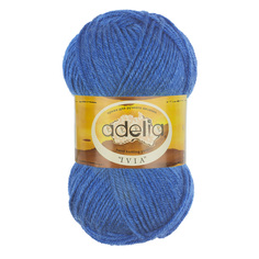 Пряжа ADELIA IVIA цвет 124 т. голубой 4 мотка