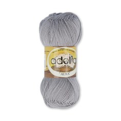 Пряжа ADELIA AURA цвет 012 св. серый 10 мотков