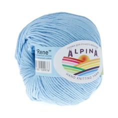Пряжа ALPINA RENE цвет 083 голубой 10 мотков