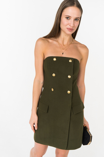 Вечернее платье женское T-Skirt AW18-07-0526-FS зеленое 42 RU