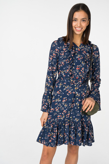 Платье женское Fashion.Love.Story. 18SP1184 синее 42 RU