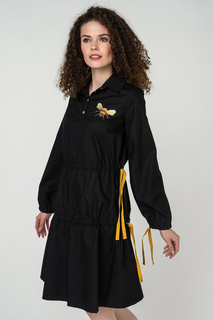 Платье-рубашка женское Fashion.Love.Story. 18PS1178 черное 42 RU