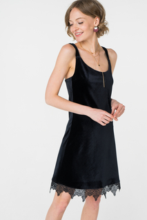 Платье-комбинация женское Fashion.Love.Story. 17FL1185 черное 44 RU