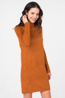 Платье-водолазка женское Y.A.S 26011907 коричневое M