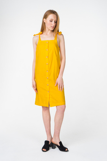 Платье женское ICHI 20108477 желтое XS