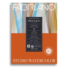 Альбом для акварели "Watercolour Studio", 22,9x30,5 см, 50 листов, 300 г/м2, мелкое зерно Fabriano
