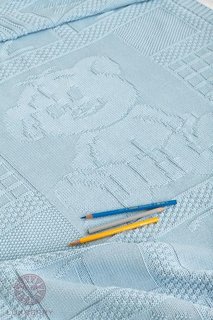 Плед детский LUXBERRY IMPERIO 16 голубой 75х100