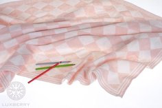 Плед детский LUXBERRY IMPERIO 50 бело-розовый 100х150