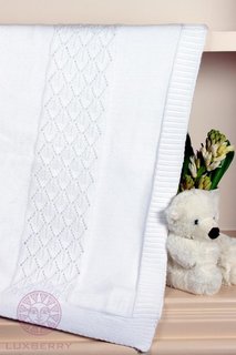 Плед детский LUXBERRY IMPERIO 283 белый 75х100