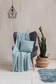 Плед хлопковый LUXBERRY 06194 LUX 58 венецианский зеленый 150х200