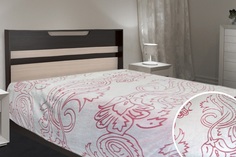 Покрывало-плед Душечка 005 (велсофт фактурный) "Ажур" 220х240