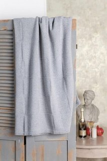 Плед LUXBERRY SILVER серый-серебряный 130х170