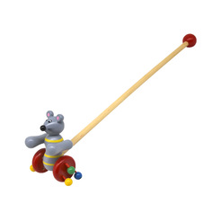 Каталка детская на палочке Папа Карло Мышка 8524R/E