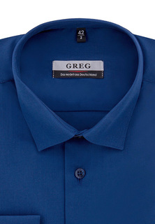 Рубашка мужская Greg 230/139/DB/ZV_GB синяя 43