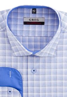Рубашка мужская Greg 215/111/185/1_GB голубая 41