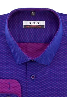 Рубашка мужская Greg 273/211/8252/Z/1 синяя 40