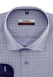 Рубашка мужская Greg 233/111/232/Z/1p голубая 45