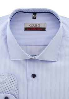 Рубашка мужская Greg 221/131/8153/Z/1p голубая 40