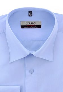 Рубашка мужская Greg 220/399/NBL/ZV голубая 38