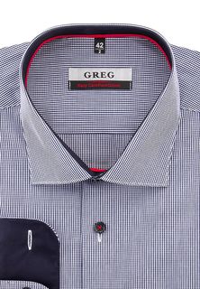 Рубашка мужская Greg 224/131/6139/Z/1p синяя 41