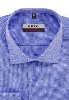 Рубашка мужская Greg 223/111/8261 синяя 45