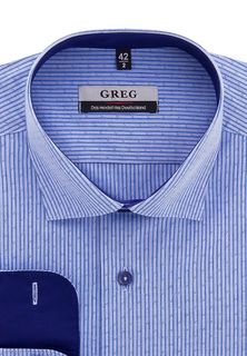 Рубашка мужская Greg 221/199/777/Z/1 голубая 39