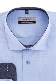 Рубашка мужская Greg 223/137/638/Z/1 STRETCH голубая 39