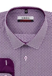 Рубашка мужская Greg 774/231/016/Z/1 фиолетовая 40